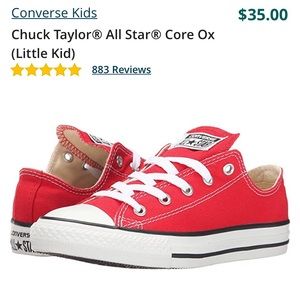 Youth all star ox converse